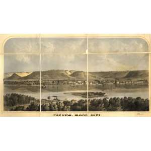  1867 Map of Winona County, Minnesota: Home & Kitchen