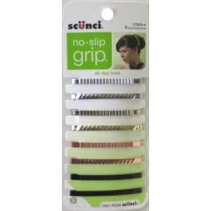  Scunci Thin No Slip Barrettes, 8 Count (6 Pack) Health 