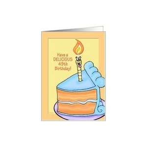  Tasty Cake Humorous 49th Birthday Card Card Toys & Games