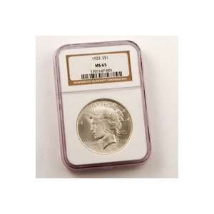  1923 Peace Dollar Certified MS65 Toys & Games