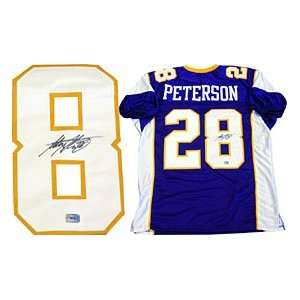   Autographed / Signed Minnesota Vikings Jersey: Sports & Outdoors