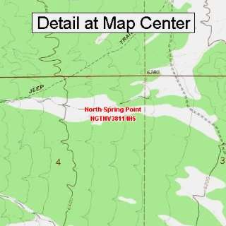 USGS Topographic Quadrangle Map   North Spring Point 