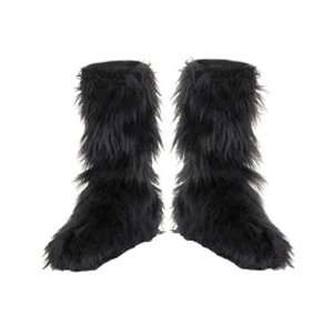 Super Cool Kids Black Furry Boot Covers Toys & Games