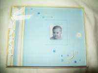 NIB Baby Boy BLUE Journal KEEPSAKE Album SCRAPBOOK Photos Pictures 