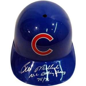  Bill Madlock Autographed Helmet  Details: Chicago Cubs 