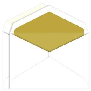  Double Wedding Envelopes   Jumbo White Gold Lined (50 Pack 