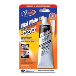   Tech  White Rtv Silicone Instant Gasket Maker 600F 85G Automotive