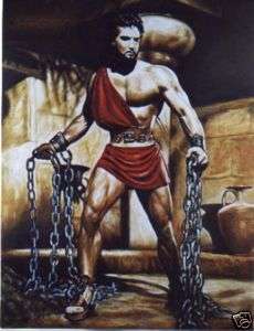 MARCUS BOAS~STEVE REEVES~HERCULES CHAINED~NEW PAINTING  
