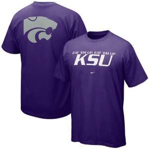  Nike Kansas State Wildcats Purple Student Union T shirt 