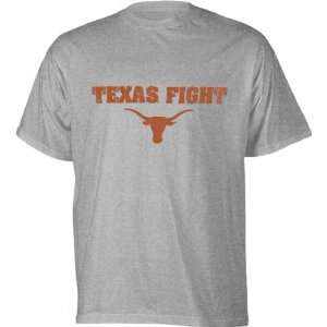  Texas Longhorns Youth Grey Fight T Shirt: Sports 