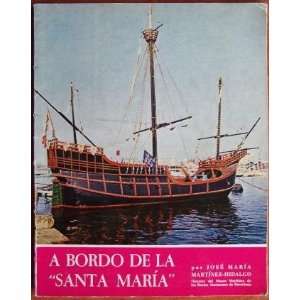    A Bordo De La Santa Maria Jose Maria Martinez Hidalgo Books