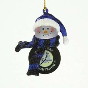  BSS   Tampa Bay Lightning NHL Striped Acrylic Snowman 