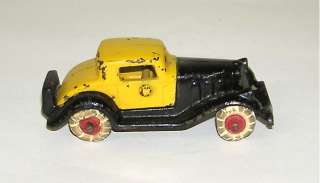 Hubley Cast Iron Take Apart Yellow Coupe  Nice  (DP)  