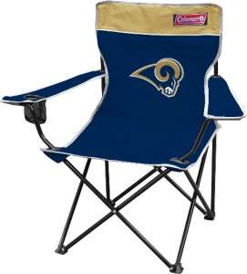   Rams Deluxe Folding Chair Coleman Tailgate Tailgating Seat NEW  