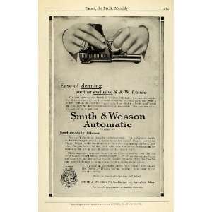 1914 Ad Smith Wesson Gun Automatic Cleaning Feature Firearms Personal 