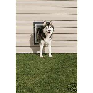 The Petsafe Premium Wall Entry Aluminum Dog Door MED:  