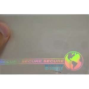  Web & Earth Hologram Overlay   Credit Card Size Teslin/PVC 