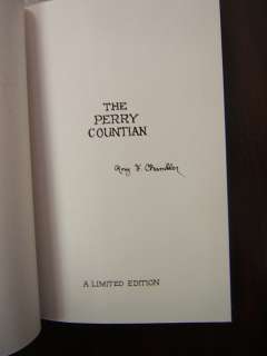 Roy Chandler Book The Perry Countian signed Dust Jacket  