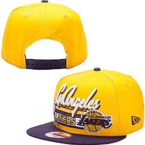  New Era Los Angeles Lakers ESPN Snapback Hat: Sports 