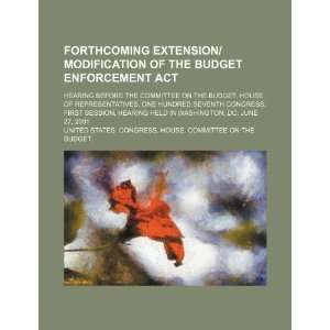  Forthcoming extension/modification of the Budget Enforcement Act 