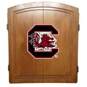   Carolina USC Gamecocks Dart W/Bristle Board Cabinet: Sports & Outdoors