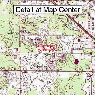  USGS Topographic Quadrangle Map   Duluth Heights 