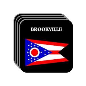US State Flag   BROOKVILLE, Ohio (OH) Set of 4 Mini Mousepad Coasters