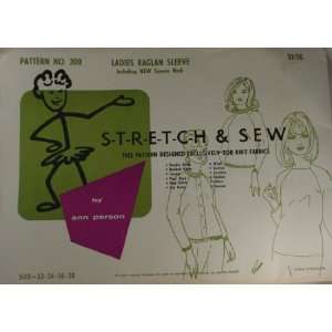  Stretch & Sew 200 Pattern Ladies Raglan Sleeve Including 