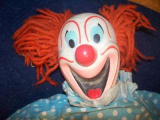 Talking BOZO The Clown Doll, Mattel, TV, Pull String, Original, 1962 