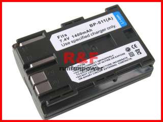 New Li ion Battery BP 511 BP 512 for CANON 7.4V 1400mAh  