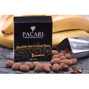 Pacari Chocolate Covered Cacao Beans Banana Flavor 3.17oz  