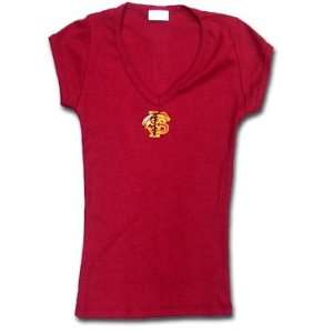  FSU Maroon V Neck T Shirt: Sports & Outdoors