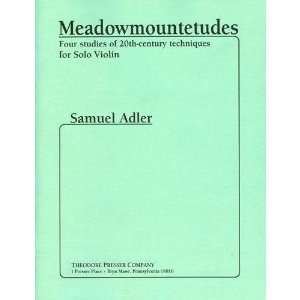  Adler, Samuel   Meadowmountetudes (Four Studies of 20th 