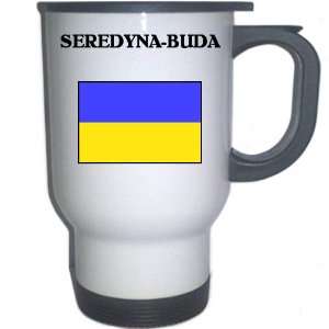  Ukraine   SEREDYNA BUDA White Stainless Steel Mug 