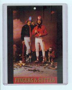 1983? ROLLIE FINGERS & BRUCE SUTTER NIKE MINI POSTER  