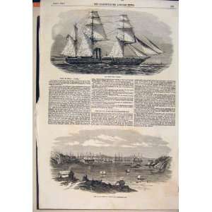   Ship Baltic Fleet Elgsnabben Bay 1854 