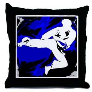 Blue Swash Throw Pillow