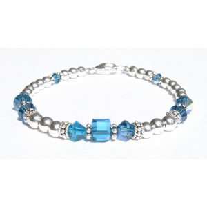   Swarovski Crystal Beaded Bracelets   SMALL 6 1/2 In.: Damali: Jewelry