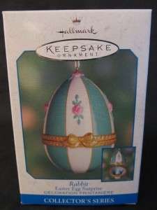 Hallmark 2000 Rabbit Easter Egg Surprise Ornament MIB 08461  