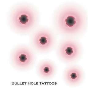  Tattoo Bullet Hole Fx: Toys & Games