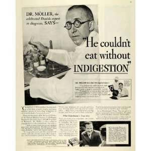  1933 Ad Danish Dr. Kristen J Moller Fleischmanns Yeast 