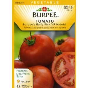  Burpee 69471 Tomato Burpees Early Pick Hybrid Seed Packet 