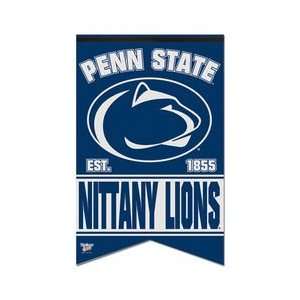 Penn State University Premium Felt Banner 17x26:  Sports 