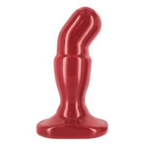  Crimson Curved Prostate Butt Plug, Large Health 