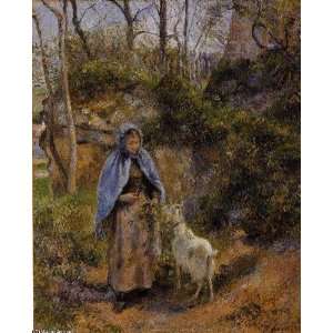   Pissarro   24 x 30 inches   Peasant Woman with a Goat