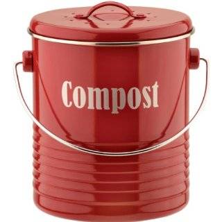 typhoon vintage red kitchen compost bin buy new $ 39 99 in stock 