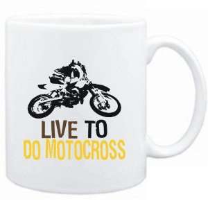  Mug White  LIVE TO do Motocross  Sports Sports 