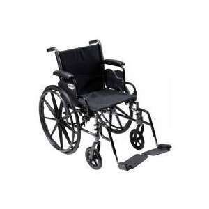 Drive Cruiser III Wheelchair, 18 Seat Wdth, Flip Back Detachable Full 