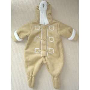  * The Childrens Place * Tan & Cream Snowsuit 3 6 Months 