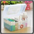 Transparent Family Health Medicine Chest Box First Aid